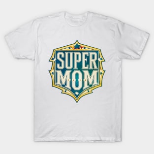 Vintage Super Mom Emblem T-Shirt